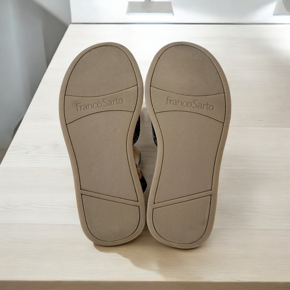 Franco Sarto Woman's size 6M faux Snake print. Velcro closure strap. See more... - Picture 2 of 10